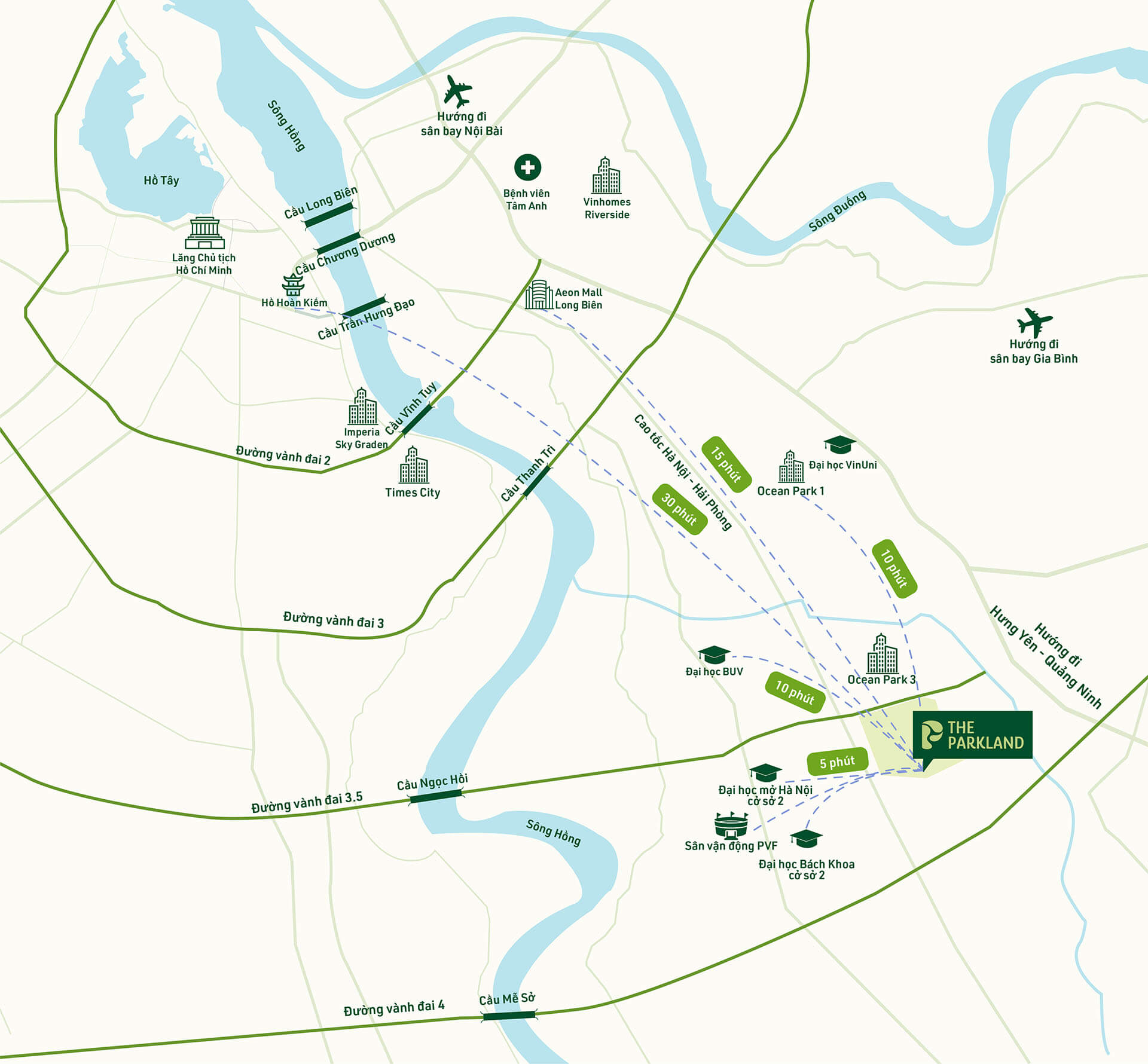 vị trí dự án the parkland ocean park 2