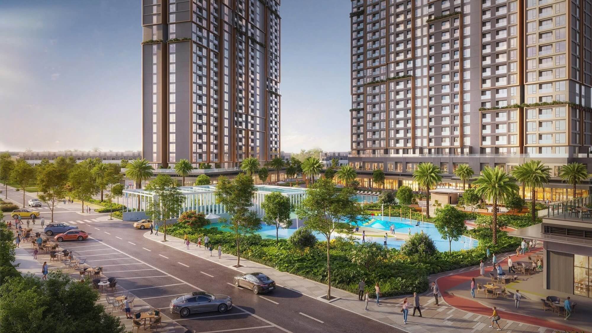 tiện ích dự án prime garden the parkland imperia ocean city