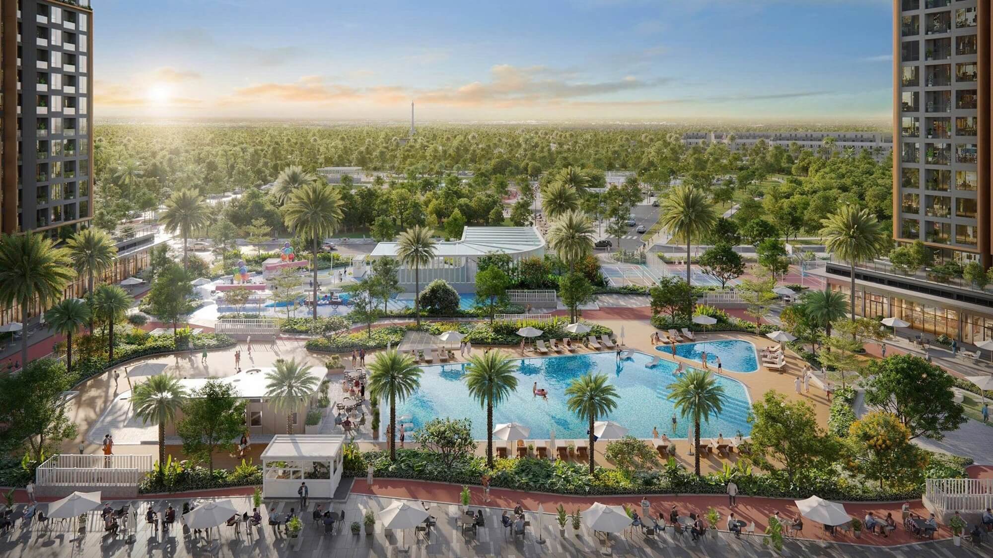 tiện ích dự án prime garden the parkland imperia ocean city